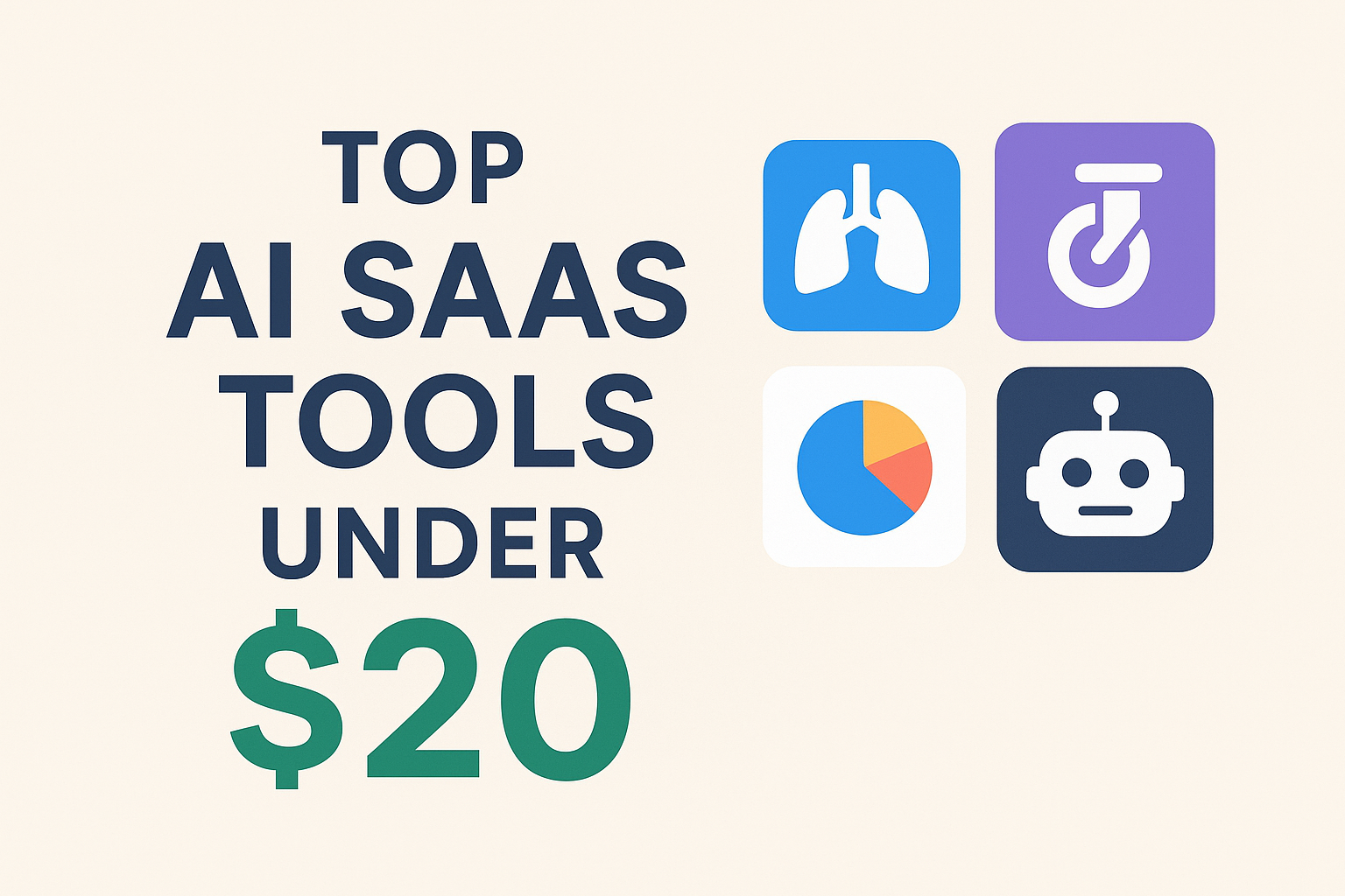Best AI SaaS Tools Under $20 for Startups in 2025