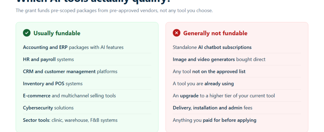 Which AI Tools Qualify for Singapore’s PSG Grant?